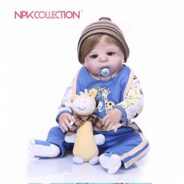 bebe reborn niño  completo silicona