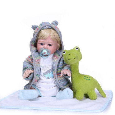 bebe reborn niño  completo silicona