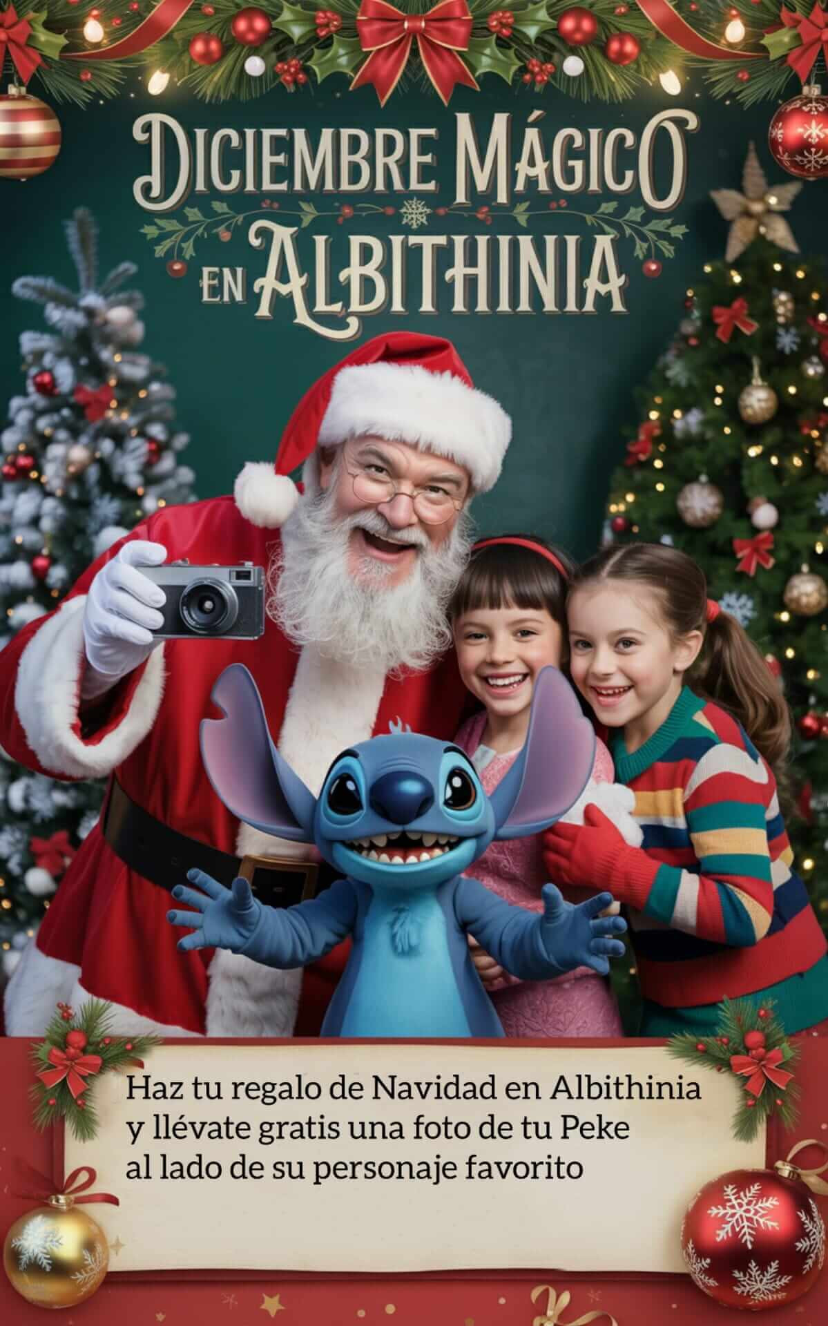 Foto personalizada con personajes favoritos – Regalo gratis Albithinia