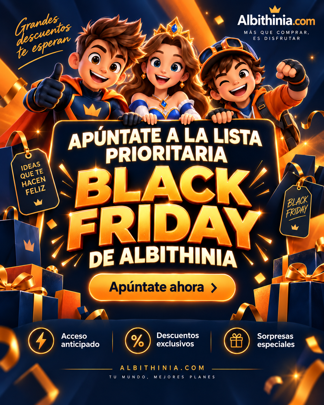 rebajas  y descuentos de black friday en albithinia