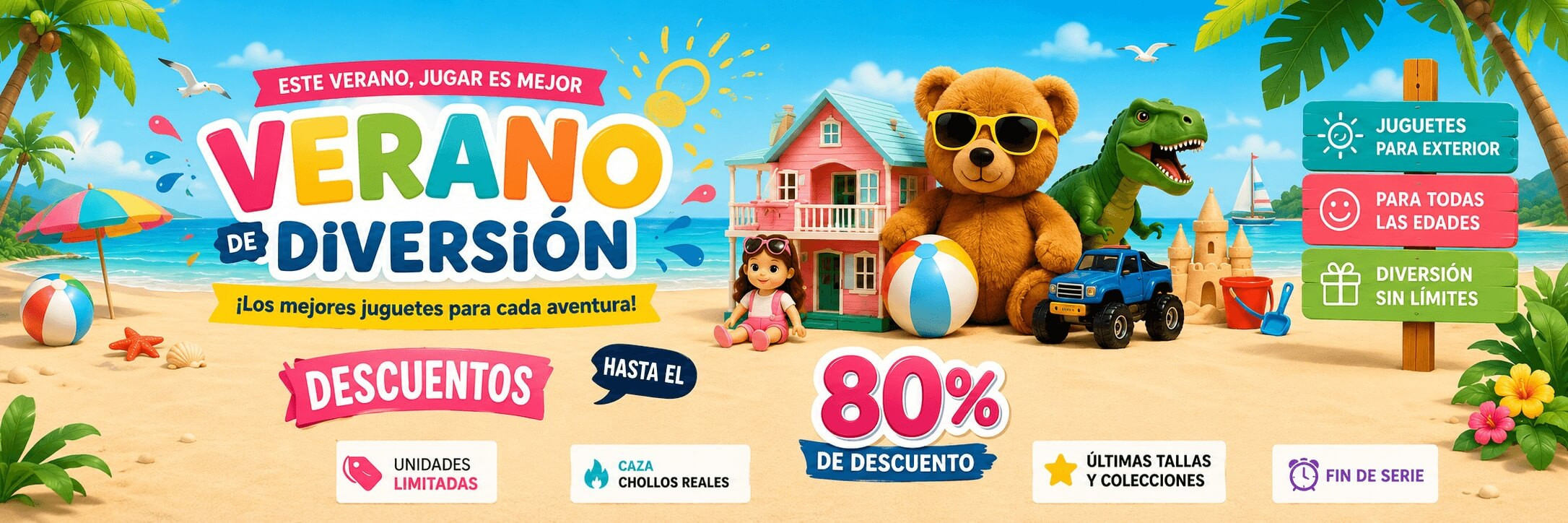 Outlet de juguetes, mochilas y regalos con descuentos hasta el 80%